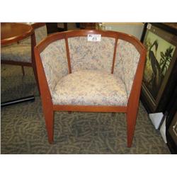 Cherry Framed Fluted Client Chair