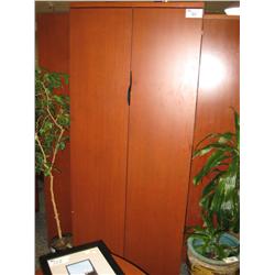 Cherry 7ft Wardrobe/ Shelving Cabinet