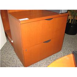 Cherry 2 Drawer Lateral File Cabinet