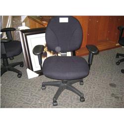 Black Ergo Mid Back Task Chair