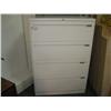 Image 1 : White 4 Drawer Lateral File Cabinet