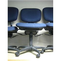 Blue Multi- Lever Steno Chair