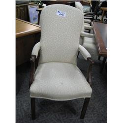 Mahogany White Hi Back Executive Client Chair