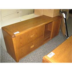 Honey Oak Credenza