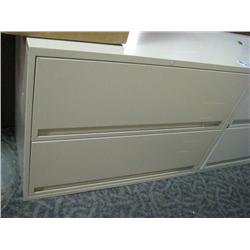 Cream 2 Drawer Lateral Cabinet