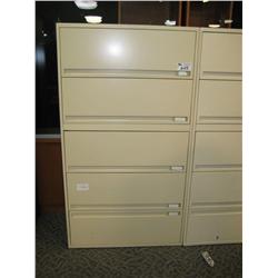 Storwal Cream 5 Door Lateral Filing Cabinet