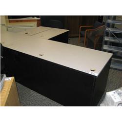 Grey Matrix L-shape Desk - 50 Available