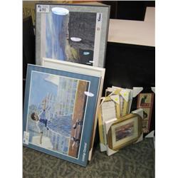 Large Lot Of Framed Prints