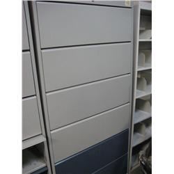 Grey 6 Drawer Lateral Filing Cabinet