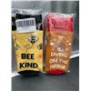Image 1 : Set of Graphic Socks Featuring Bee and Hedgehog Designs
