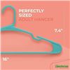 Image 1 : 16-Pack Plastic Hangers for Adults by Neaterize