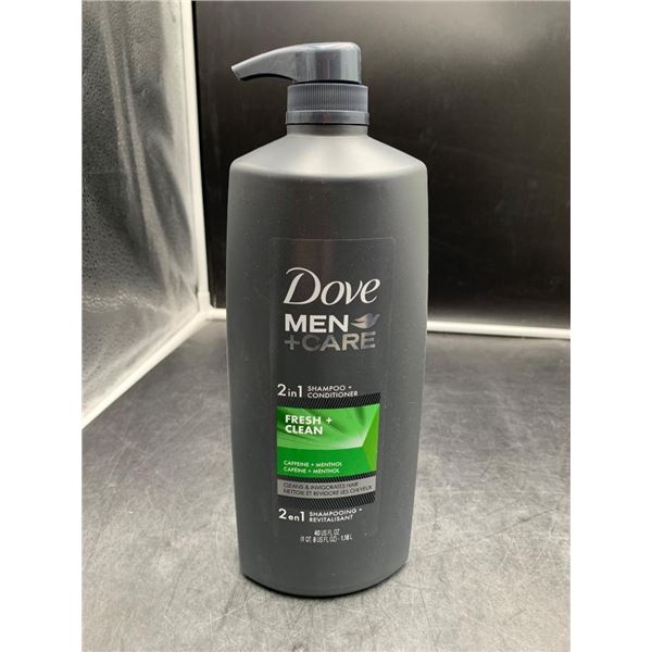 Dove Men+Care 2-in-1 Shampoo and Conditioner 1.18L Fresh Clean