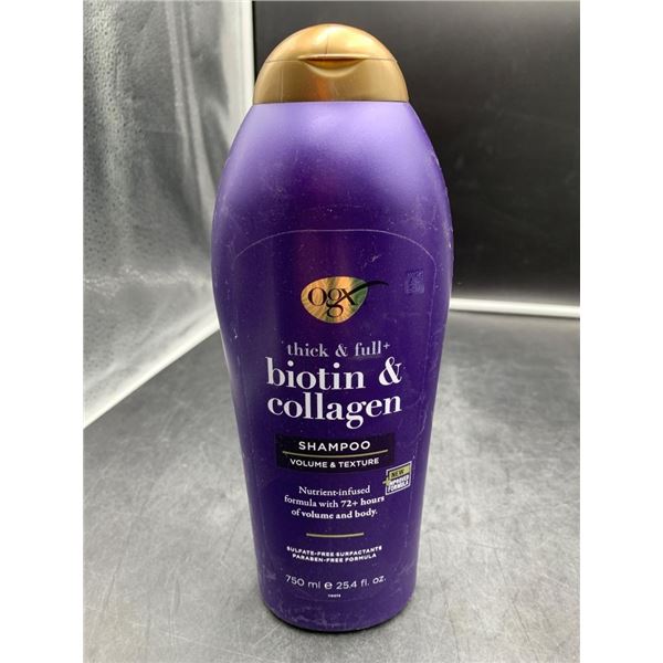 OGX Biotin & Collagen Shampoo, 750 mL Bottle
