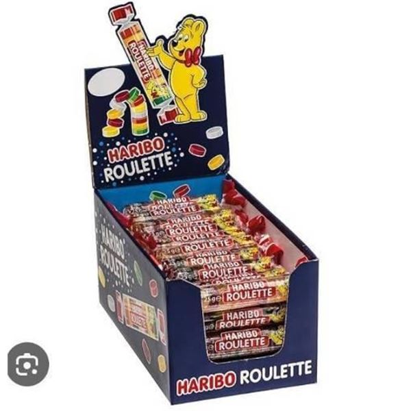 Haribo Roulette Gummy Rolls 50 x 25 g