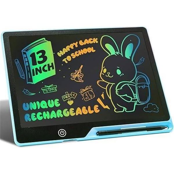 13-Inch Rechargeable LCD Writing Tablet with Colorful Display