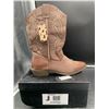 Image 1 : MySoft JD02 Women’s Brown Western Boots, Size US:8