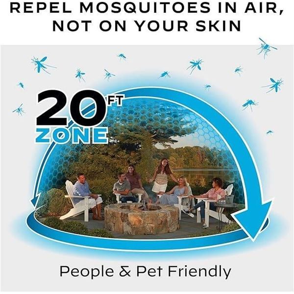 Thermacell Mosquito Repellent E-Series Rechargeable Repeller with 20’ Mosquito Protection Z