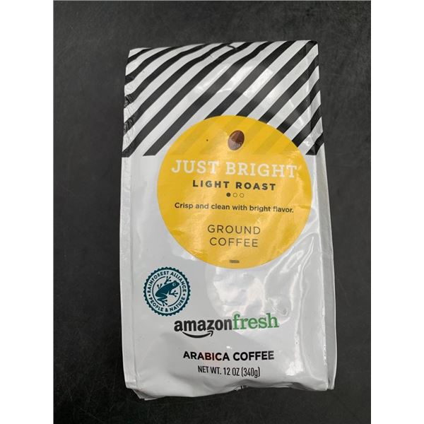 Amazon Fresh Just Bright Light Roast Ground Coffee, 340g