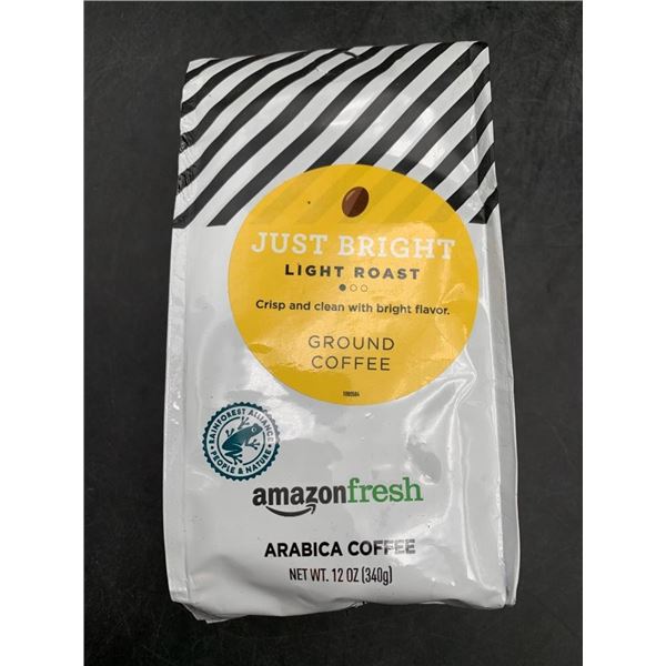 Amazon Fresh Just Bright Light Roast Ground Coffee, 340g