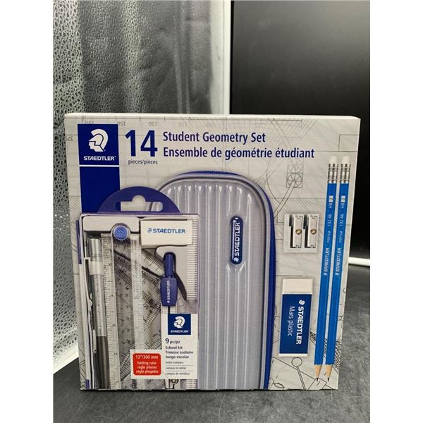 Staedtler 14-Piece Student Geometry Set with Case