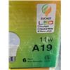 Image 2 : Suchot LED A19 11W Non-Dimmable Bulbs, 6-Pack Lot of 2