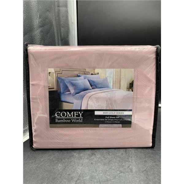Comfy Bamboo World 8800 Gold Series Full Sheet Set, 4 Pieces