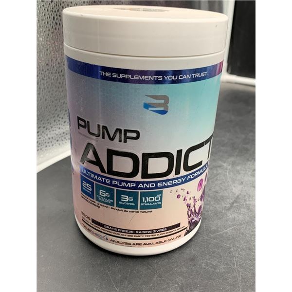 Pump Addict Ultimate Pump And Energy Formula, 550g – Grape Freeze