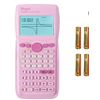 Image 1 : IPepul Graphing Calculator Graph-96MS2, Pink, With Cover