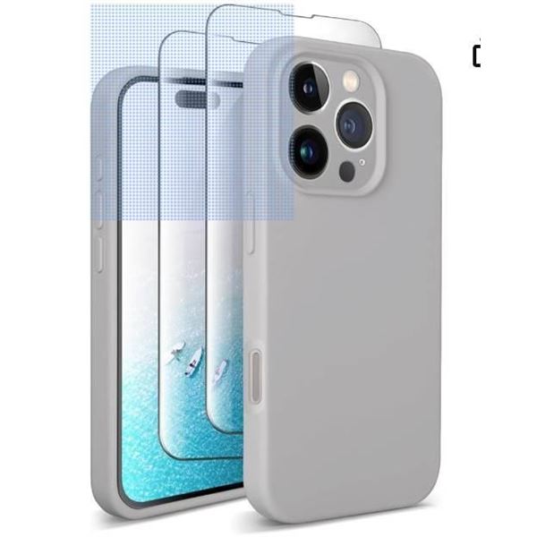 SUW Compatible with iPhone 16 Pro Case, [Compatible with MagSafe] 6.3″ Silicone Case with[2