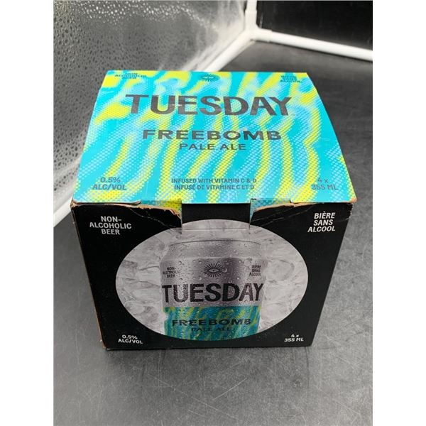 Tuesday Freebomb Pale Ale Non-Alcoholic Beer 6-Can Pack 355 mL Each
