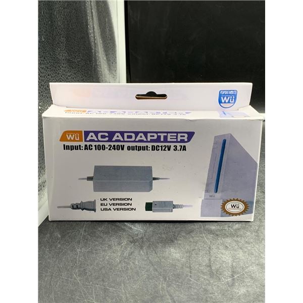 Wii AC Adapter with Input AC 100-240V and Output DC 12V 3.7A