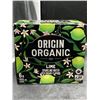 Image 2 : Origin Organic Lime Sparkling Water, 6 x 355 ml Cans