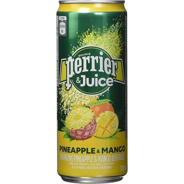 Perrier & Juice Sparkling Pineapple and Mango 6x330ml Cans