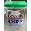Image 1 : Cascade Platinum Dishwasher Pods with Lemon Scent – 62 Count