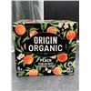 Image 2 : Origin Organic Peach Sparkling Water, 6 Pack, 355 mL Cans