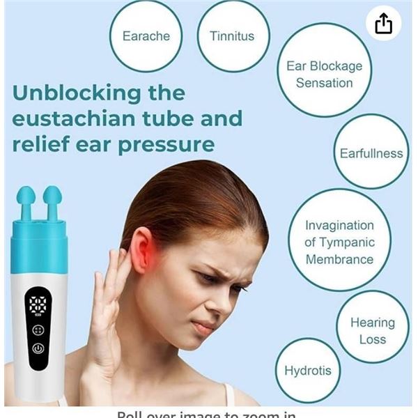 Ear Pressure Relief Device Eustachian Tube Unclogger, Eustachian Ear Unclogger Balanced Ear Pressure