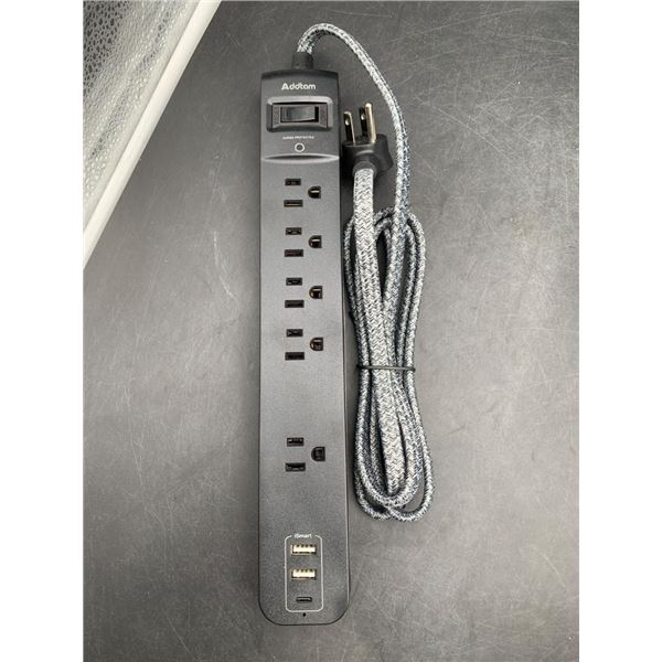 Addtam Surge Protector Power Strip With Outlets And USB Ports