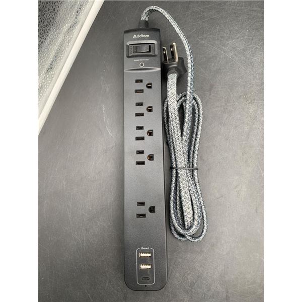 Addtam Surge Protector Power Strip With Outlets And USB Ports