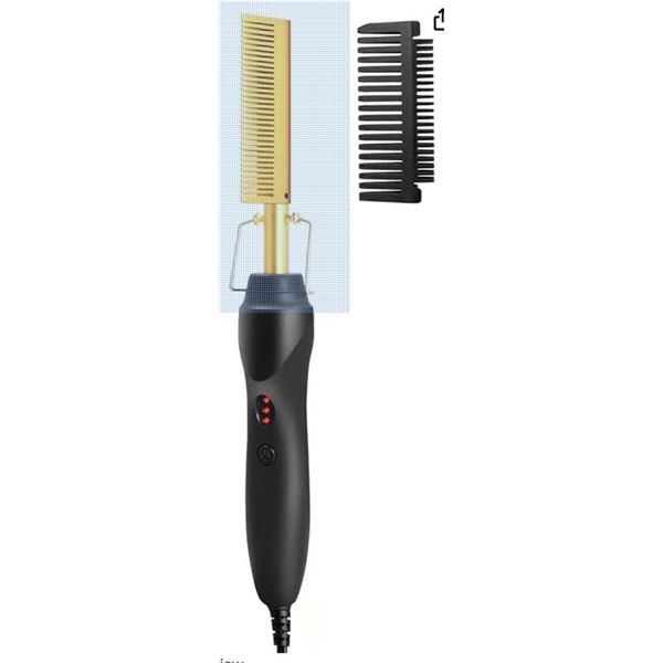 Straightening Electric Hot Comb Hair Straightener