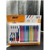 Image 1 : BIC 4-Color Cristal Ballpoint Pen Set, 30 Pack