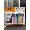 Image 1 : Bic 4-Color Cristal Assorted Ballpoint Pens – Set of 30
