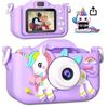 Image 1 : Kids Camera Model A01-Purple with USB Cable