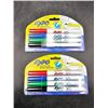 Image 1 : Expo Ultra Fine Tip Dry Erase Markers, Set of 4, Multi-Color (2 Packs)
