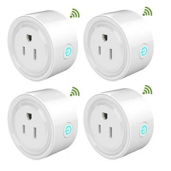 Lot of 4 Voice Control Smart Plug WP3 Two Packs with App Compatibility