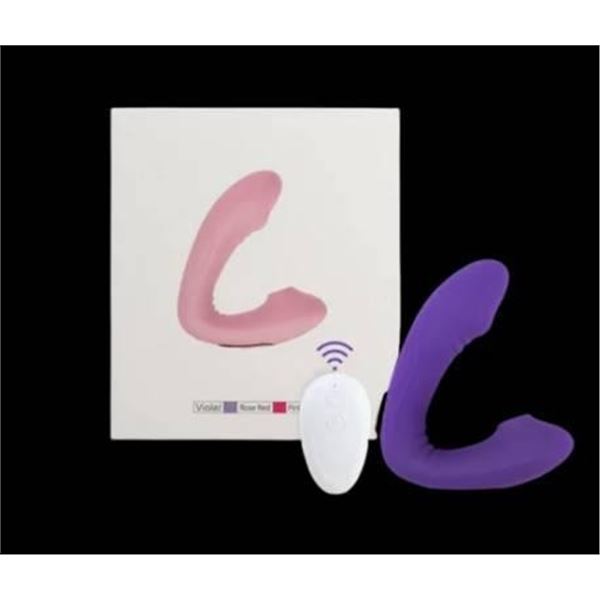 Pink Vibrator Featuring Clitoral Stimulation – Item is Pink, not same color as stock photo