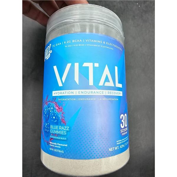 Vital Hydration Endurance Recovery Blue Razz Gummies 30 Scoops