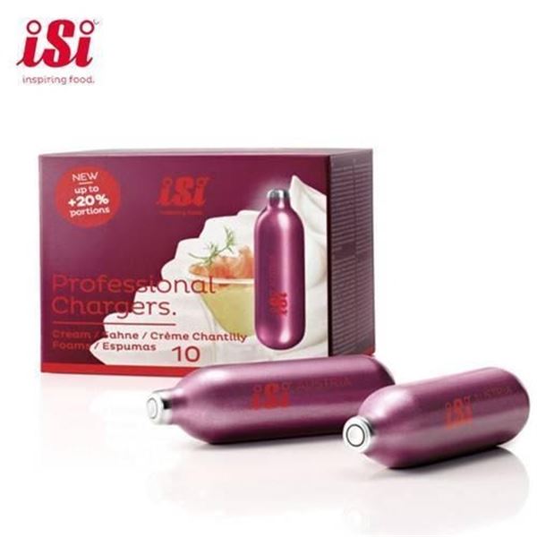Lot of 2, iSi Professional Chargers for Cream Preparation, 2×10 x 0.5L N2O
