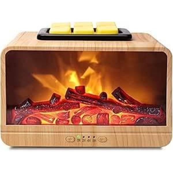 Wax Melt Warmer Electric Melter – Electric Static Flame Fireplace Wax Burner, Wax Melter fo