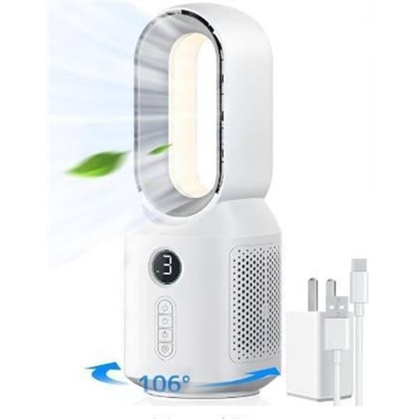 Let’me F1 Bladeless Desk Fan for Home and Office Use