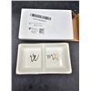 Image 2 : Xugoox Mr. and Mrs. Ceramic Ring Dish Jewelry Holder Plates